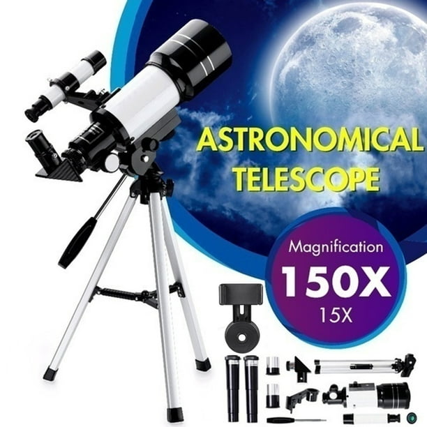Astronomical Telescope F300 70mm W/Tripod 150X Zoom HD Outdoor Monocular Moon UK
